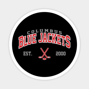 Blue Jackets Hockey Magnet